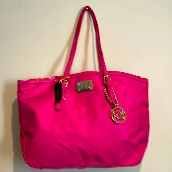 NWT Bebe Hot Barbie pink Tote Handbag - Picture 1 of 13